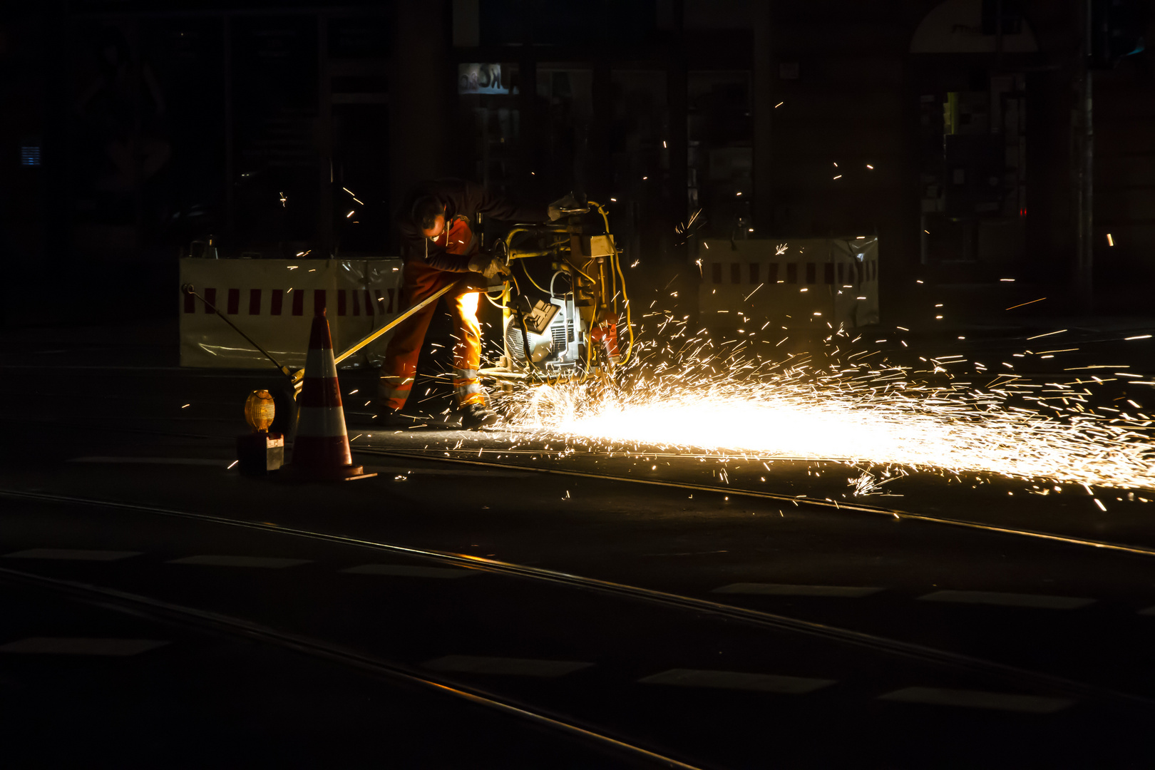 Nachtarbeit in Dresden