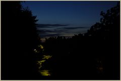 Nachtaufnahme aus dem Fenster