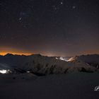 Nachtaufnahme aus der Silvretta Ski Arena