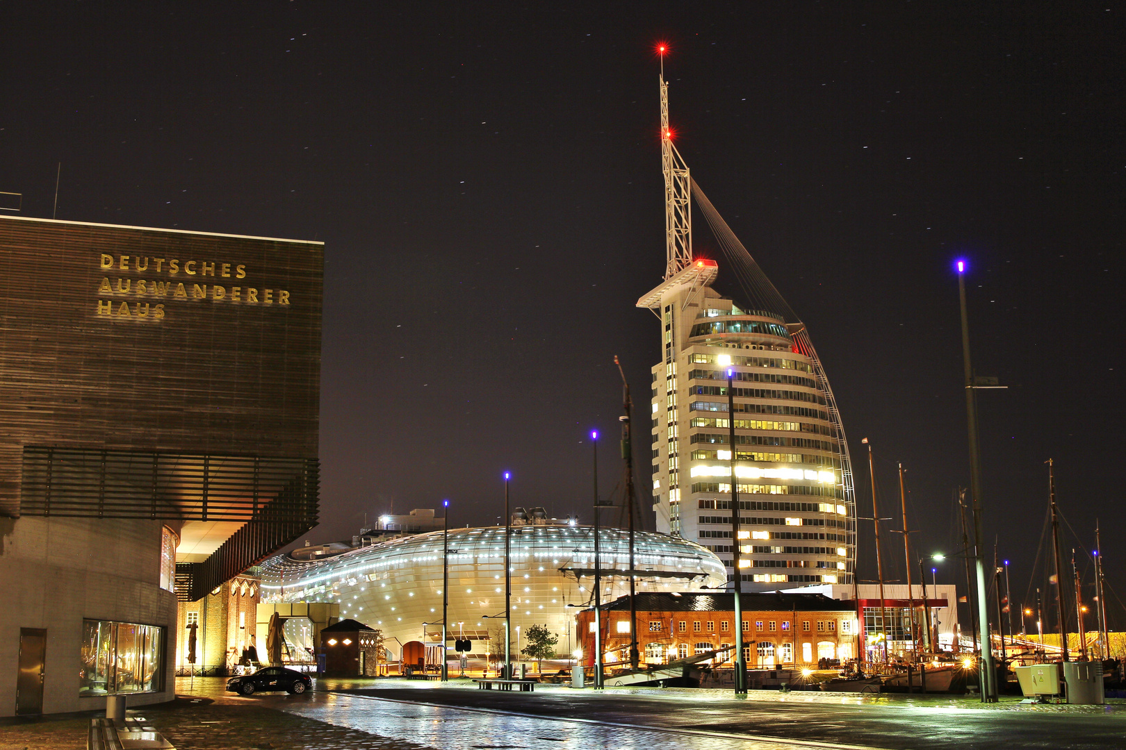 Nachtaufnahme Bremerhaven