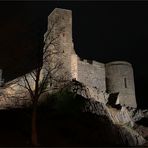 Nachtaufnahme Burg Stolpen  - wie dazumal -  24.02.2020