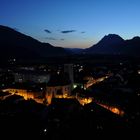 Nachtaufnahme der Stadt Liezen, Steiermark Österreich