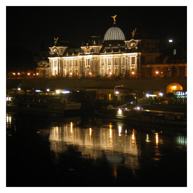 Nachtaufnahme Dresden-Elbufer