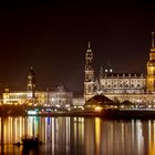 Nachtaufnahme Dresden von der Marienbrücke aus aufgenommen