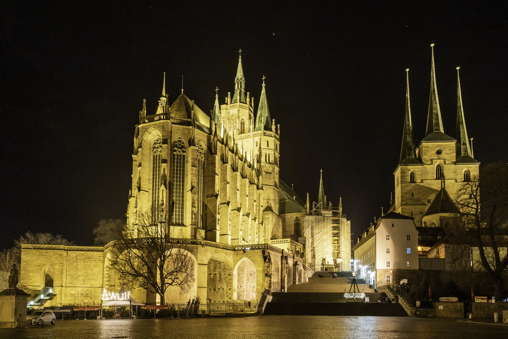 Nachtaufnahme Erfurter Dom