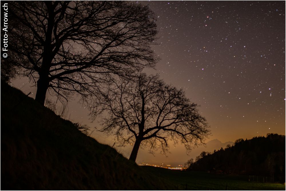 Nachtaufnahme mit und ohne Startrail was gefällt besser?