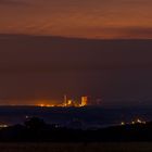 Nachtaufnahme vom Kraftwerk Hamm-Uentrop