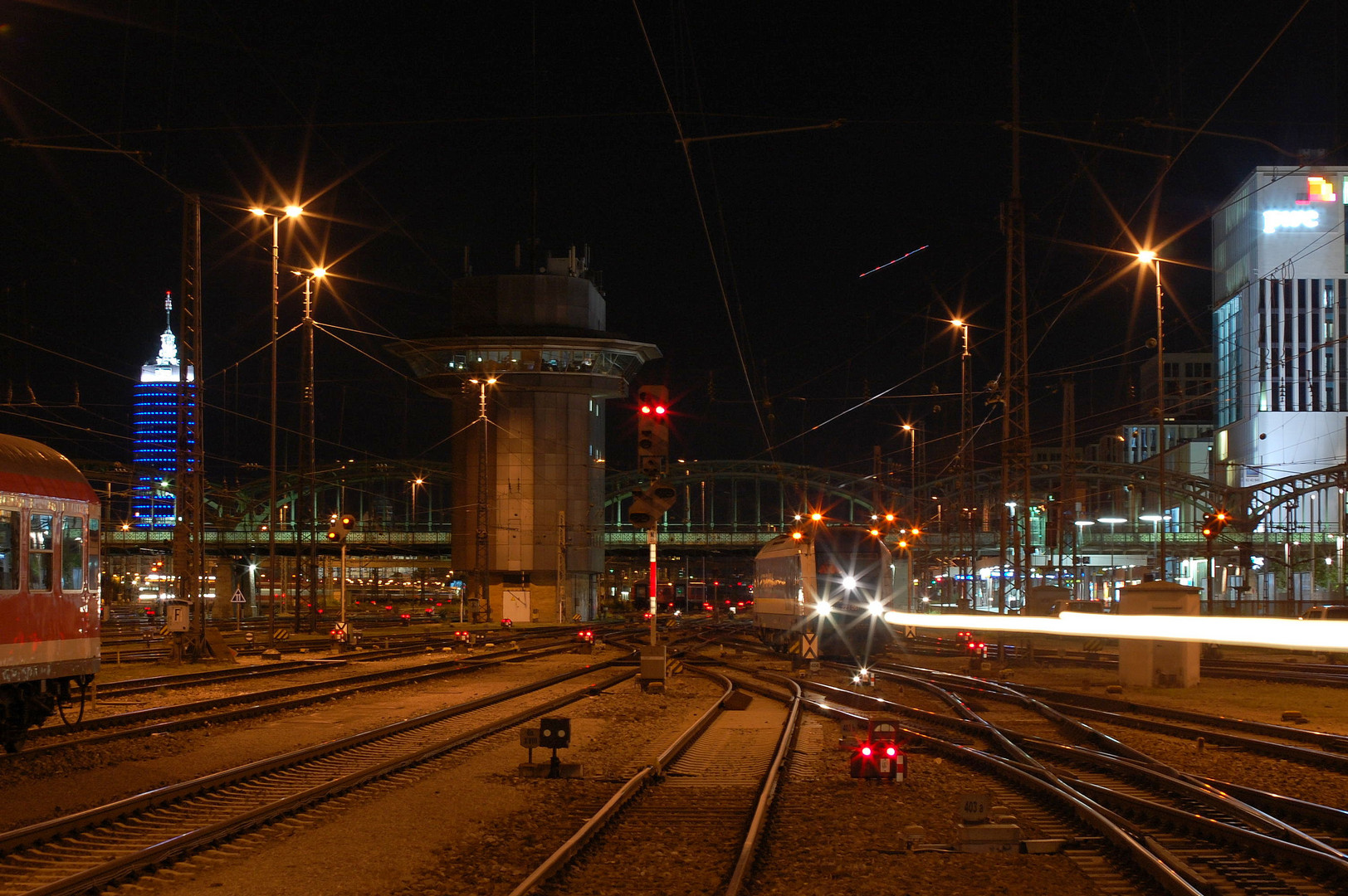 Nachtaufnahme vom Münchener Hbf