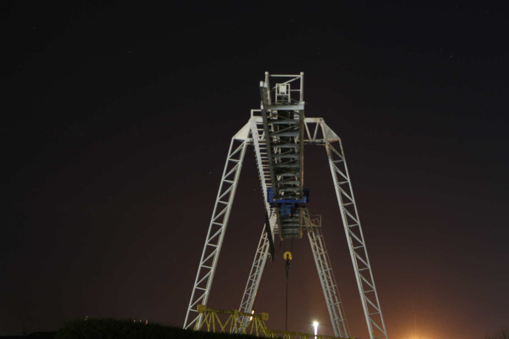 Nachtaufnahmen mit Stativ Kohlekraftwerk Uentrop 024