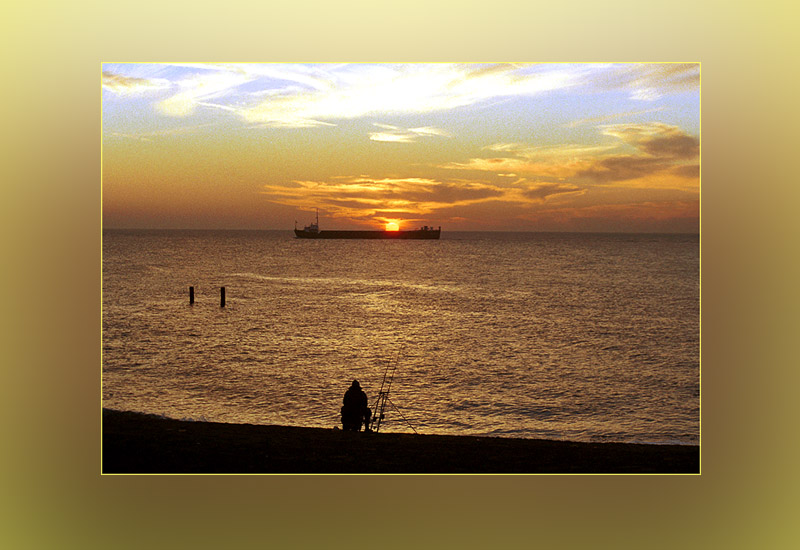 Nachtbeginn bei Vlissingen