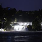 Nachtbeleuchtung am Rheinfall