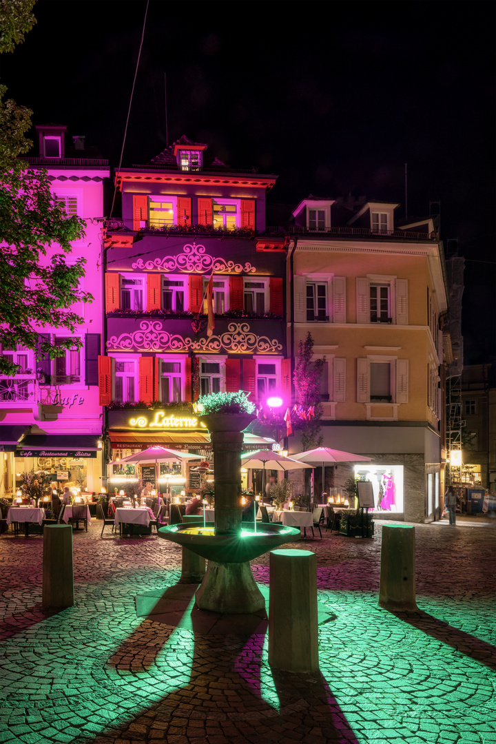 Nachtbeleuchtung  Baden Baden