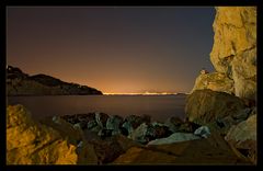 Nachtblick auf Marseille