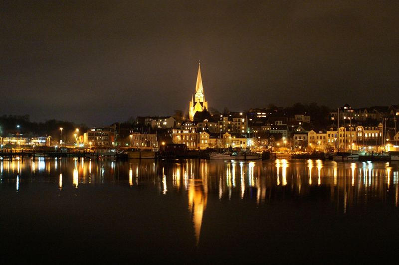 Nachtblick auf St. Jürgen