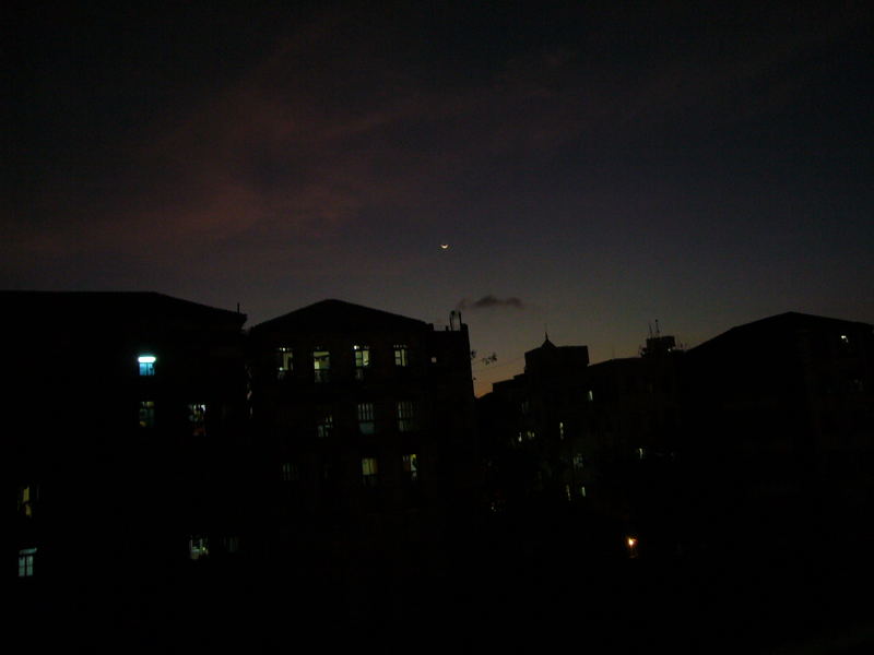 Nachteinbruch über Mumbai