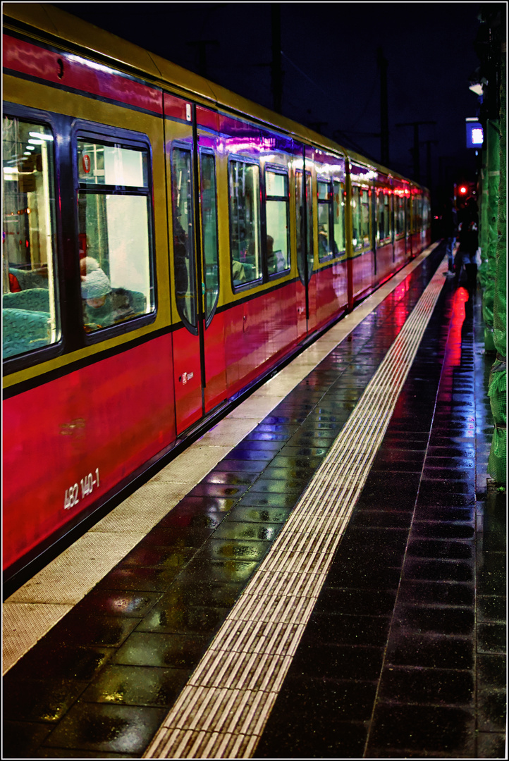 Nachtfahrt im Regen