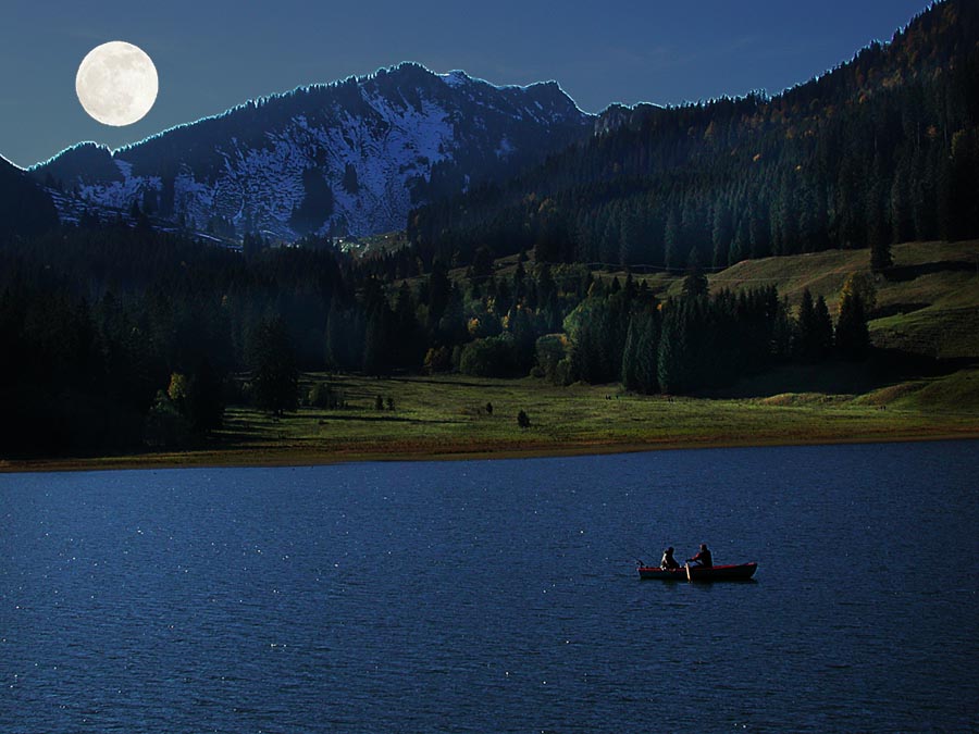 Nachtfischen am Spitzingsee