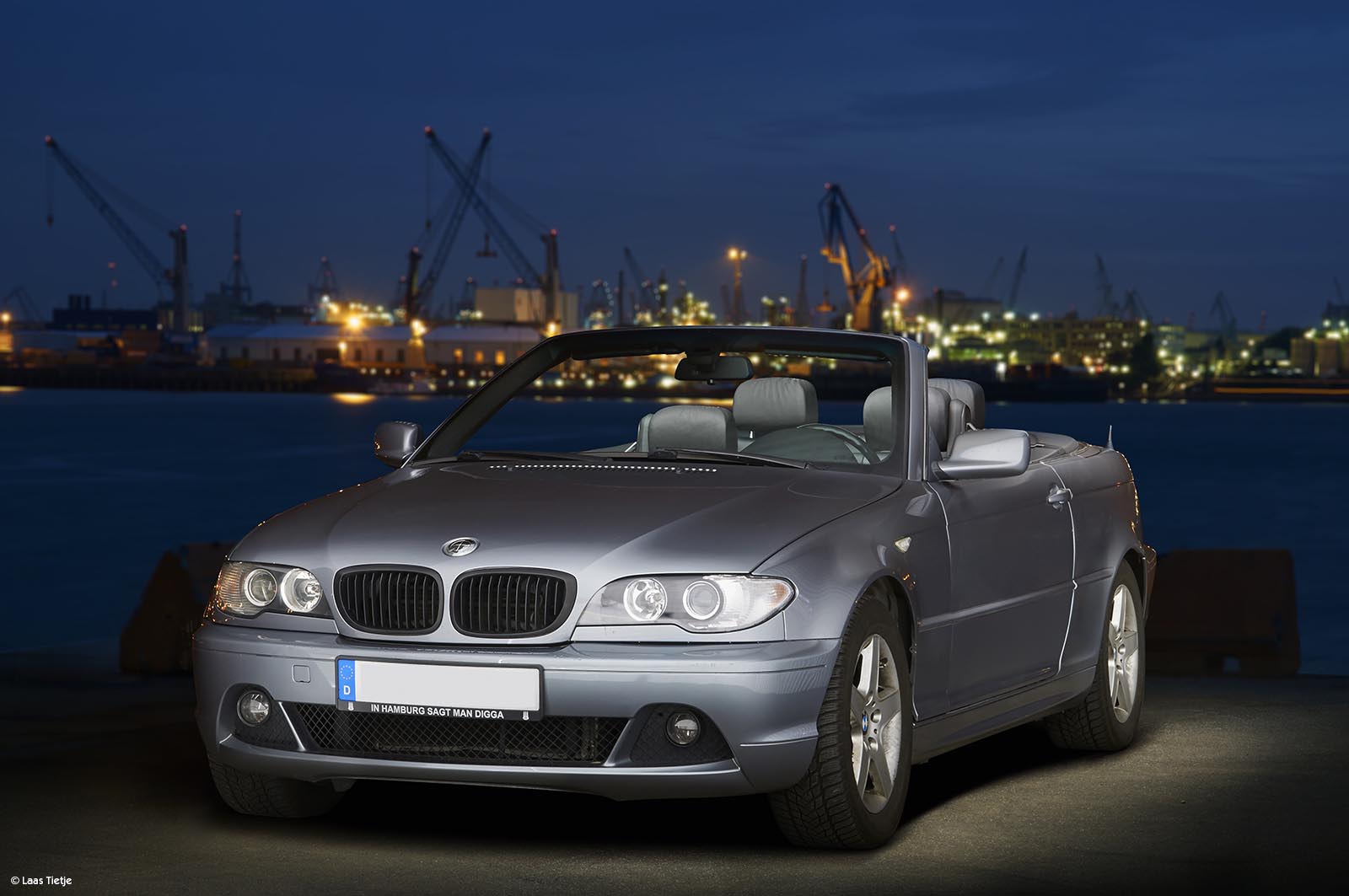 Nachtfoto BMW 3er Cabrio