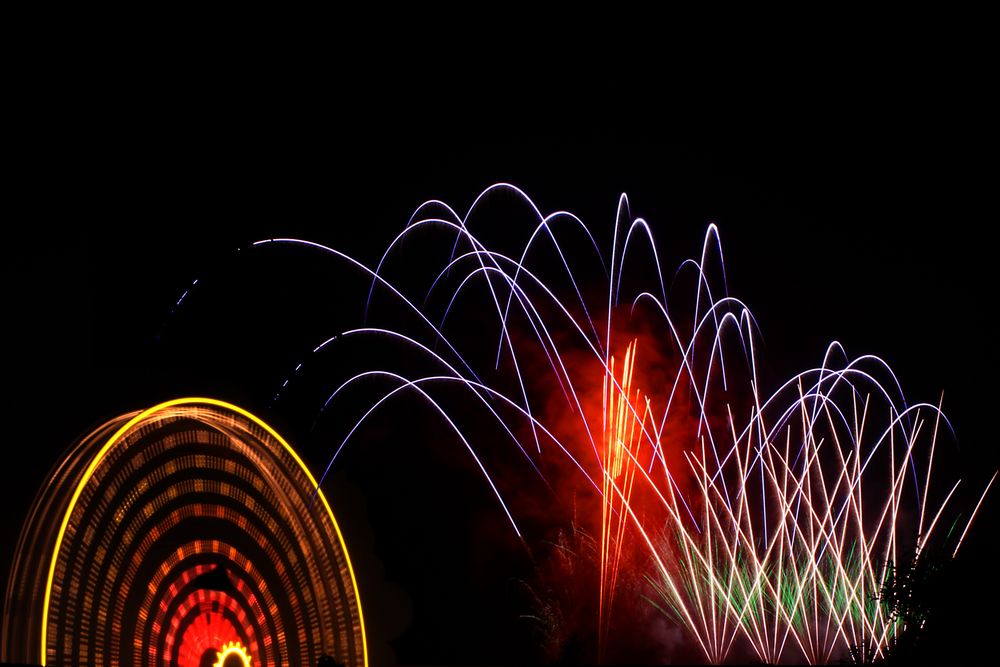 Nachtfotografie Feuerwerk