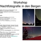 Nachtfotografie Workshop