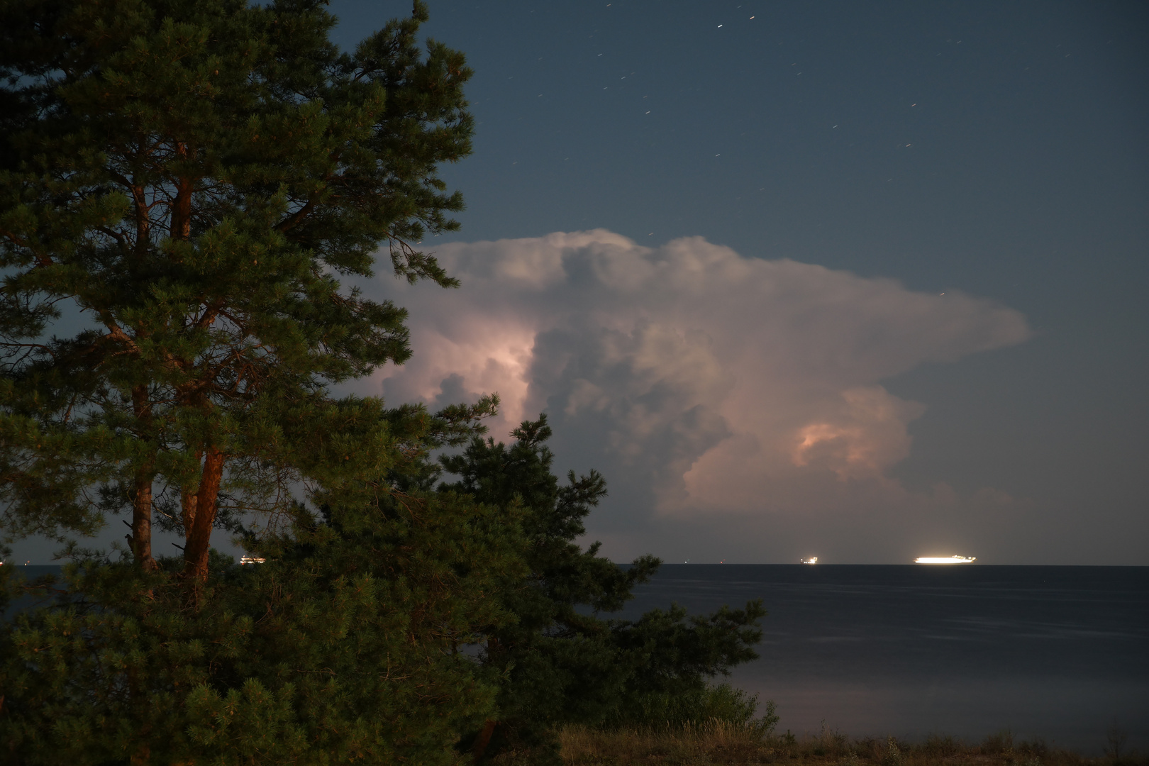 Nachtgewitter über der Ostsee