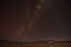Nachthimmel am Salar Tolar Grande in Nord-West Argentinien. 3700 m hoch.