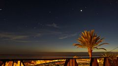 Nachthimmel mit Venus und Sternbild Orion - La Gomera