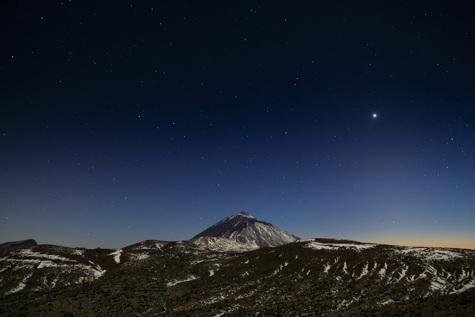 Nachthimmel über dem Pico del Teide