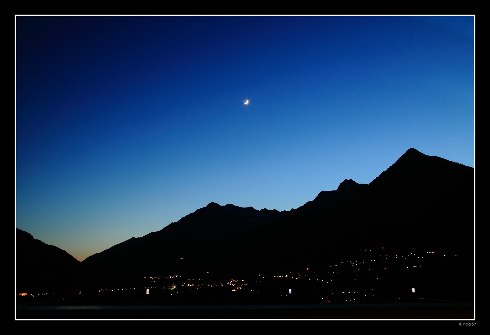 Nachthimmel über Dorf Tirol (Meran)