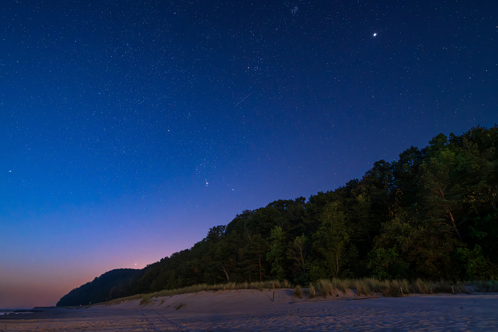 Nachthimmel über Koserow Foto & Bild | landschaft, astrofotografie