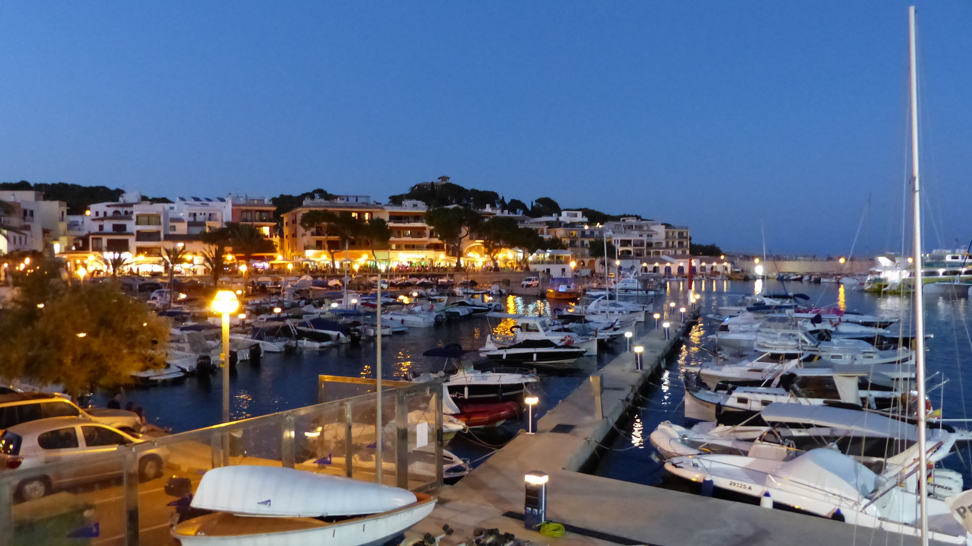 Nachtidylle im Hafen von Cala Ratjada