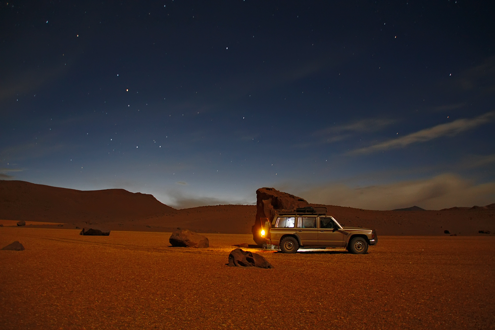 Nachtlager auf 5000m - Südbolivien