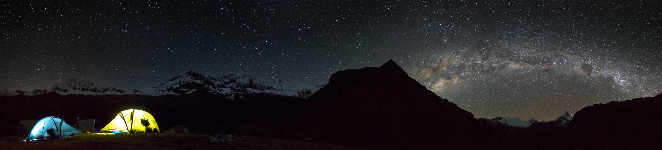 Nachtlager im Santa Cruz-Tal (Peru)