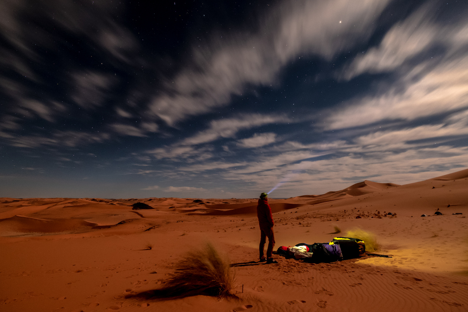 Nachtlager in der Wüste