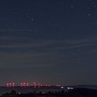 Nachtlandschaft mit Sternenhimmel