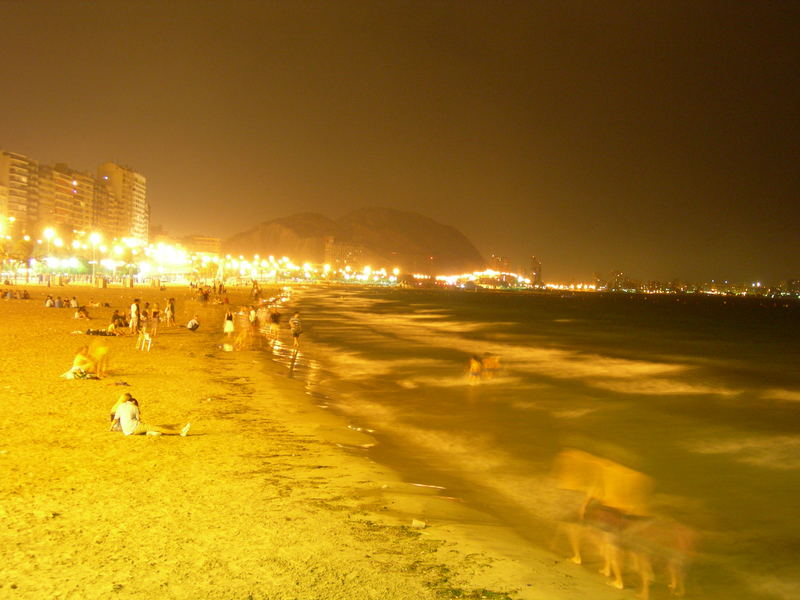 Nachtleben am Strand