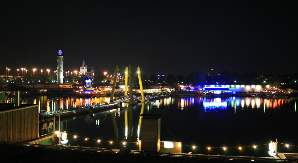 Nachtleben auf der Donauinsel