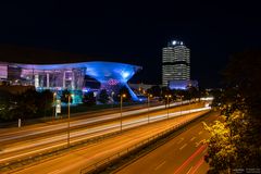 Nachtlichter bei der BMW Welt