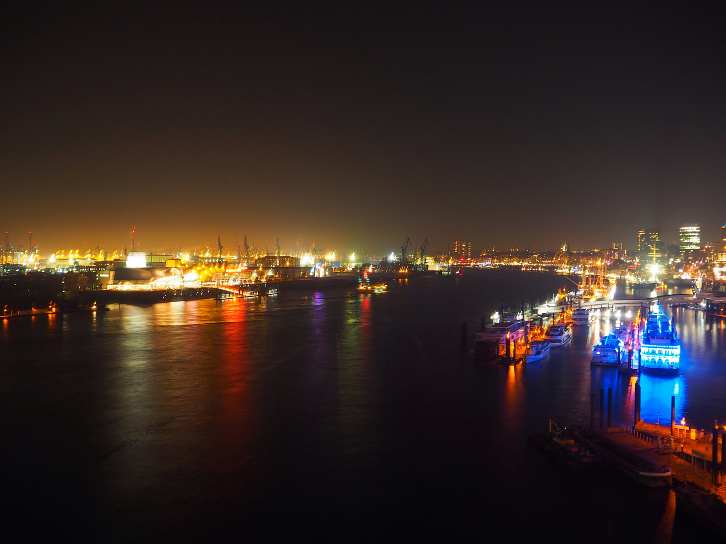Nachtlichter Hafen Hamburg