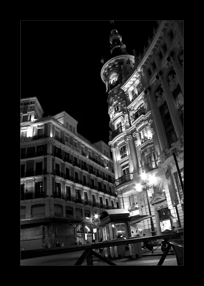 Nachtlichter in Madrid