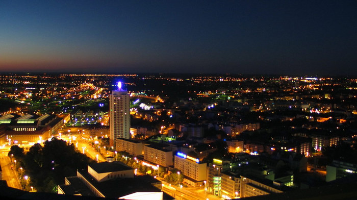 Nachtpanorama Leipzig