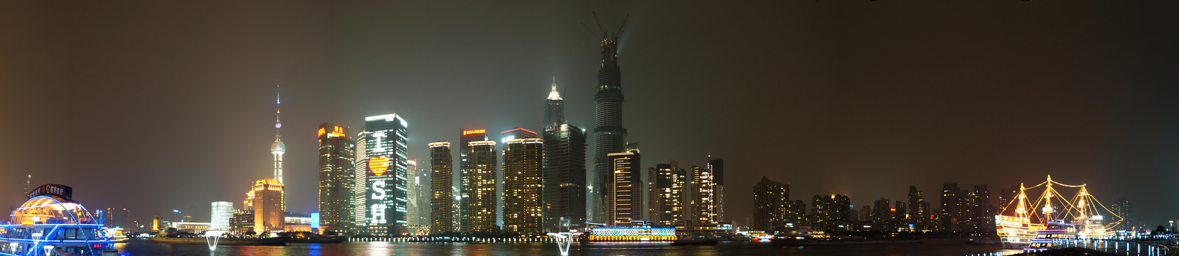 Nachtpanorama Pudong