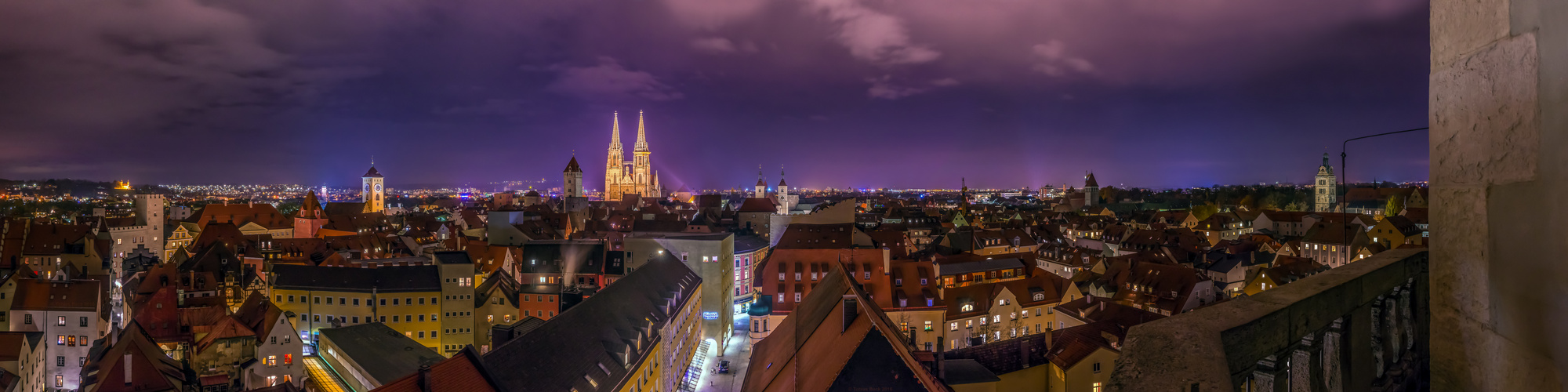 Nachtpanorama Regensburg