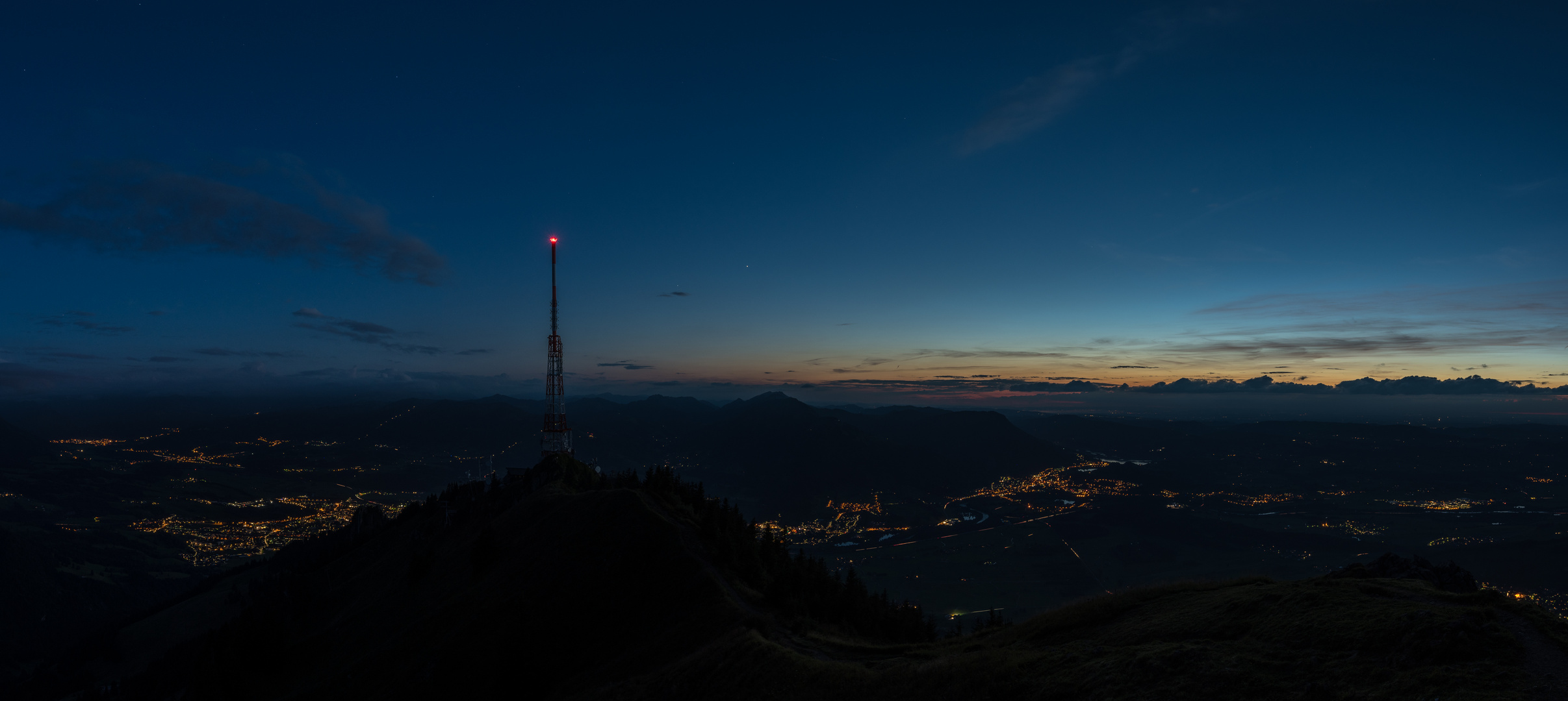 Nachtpanorama vom Grünten