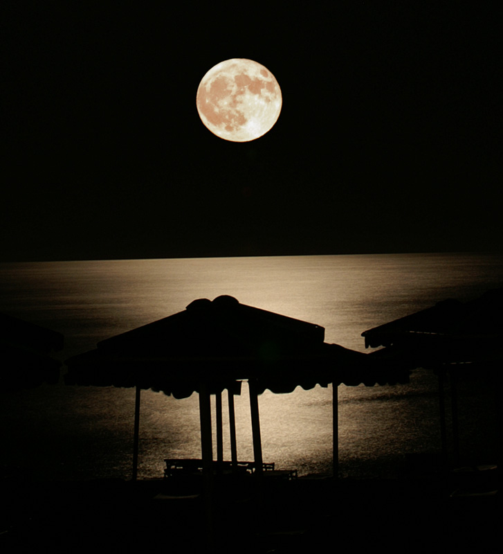 Nachtruhe an Rhodos Beach