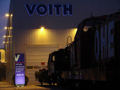 Nachtruhe im Werk, Voith, in Kiel, DG 2000, der OHE.