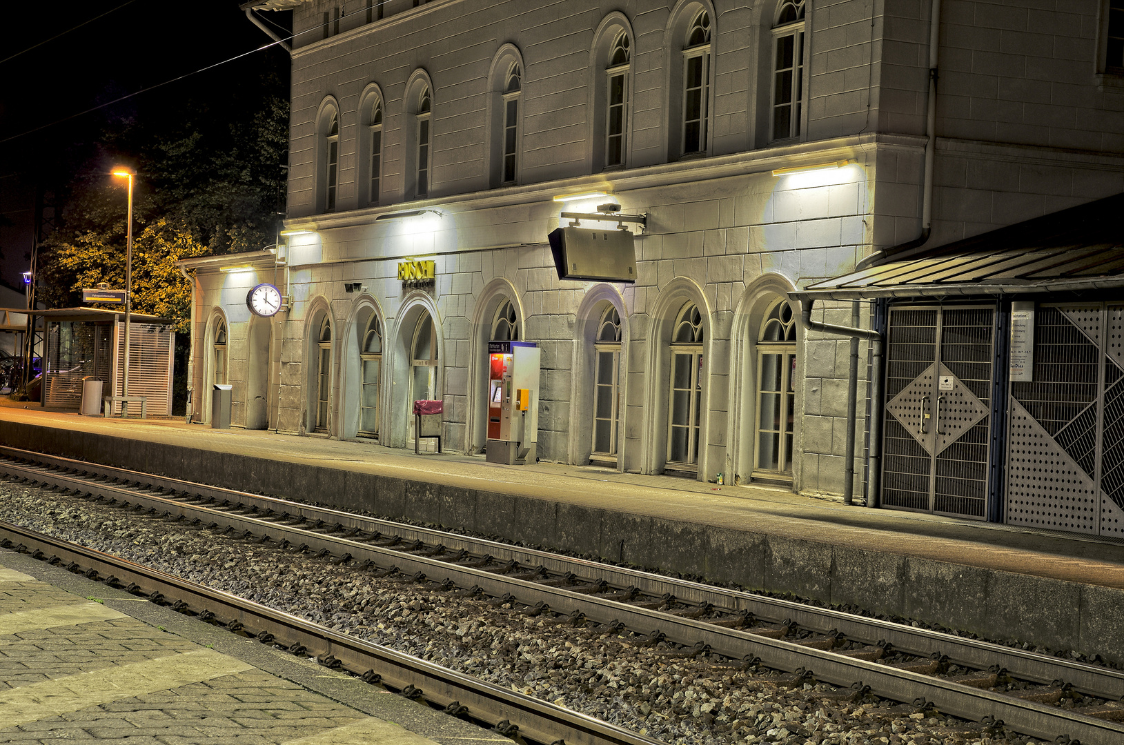 Nachts am Bahnhof Kamen 2013