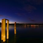 Nachts am Bodensee-Hafen Bodman