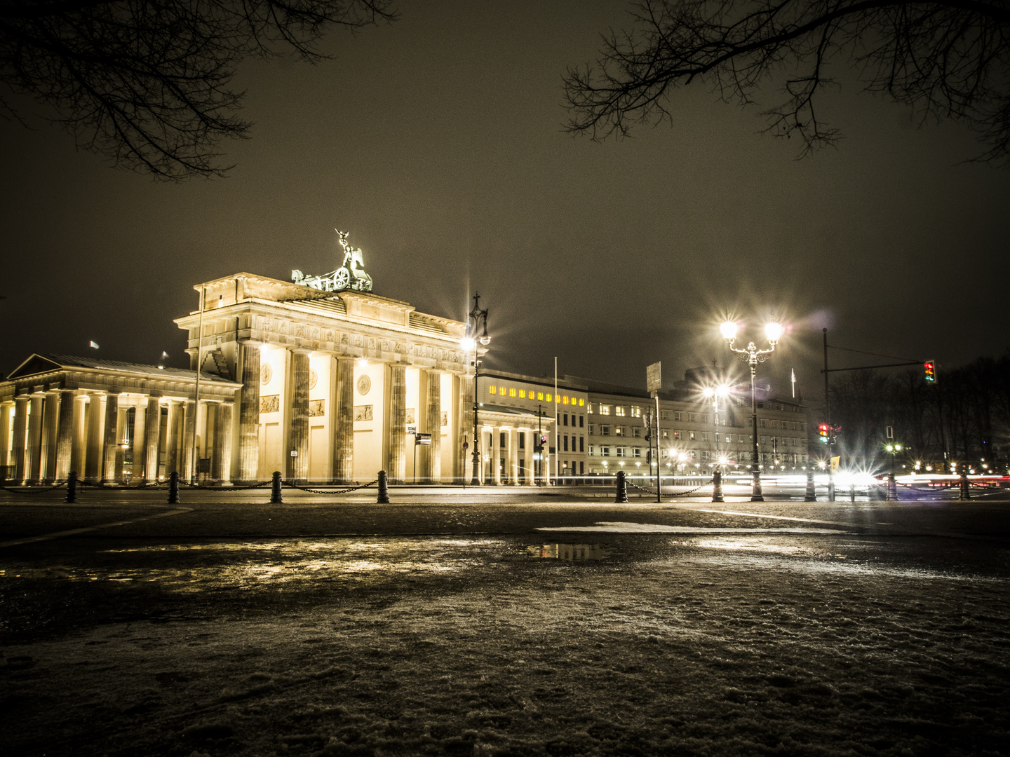 Nachts am Brandenburger Tor