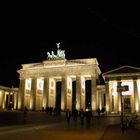 Nachts am Brandenburger Tor...